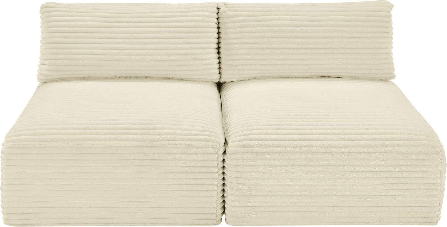 Shaggy - 2 Seat Modular Armless Sofa