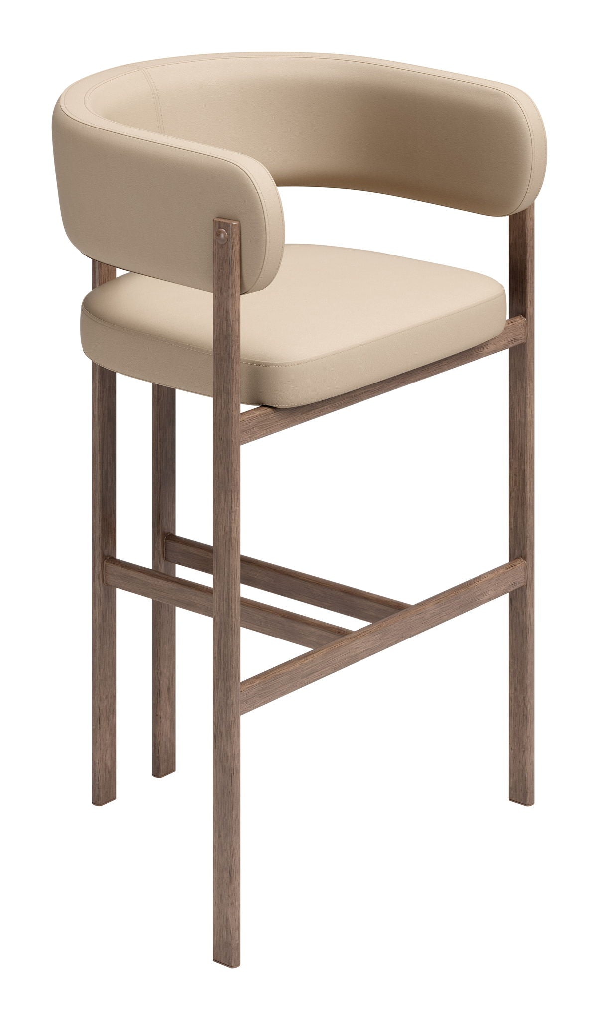 Ruge - Barstool (Set of 2) - Beige