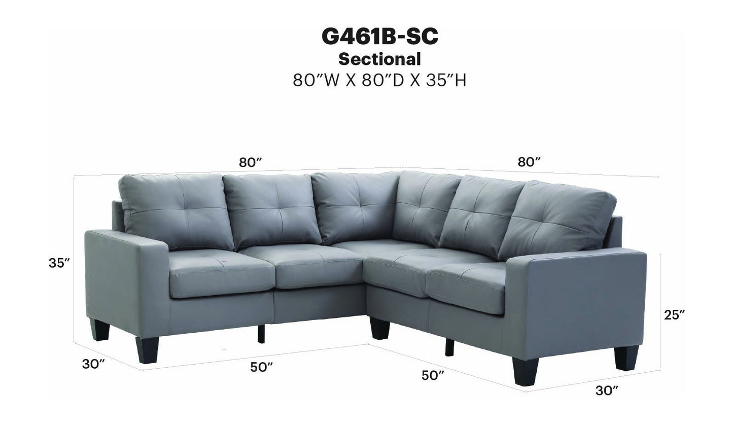 Glory Furniture - Newbury - Stationary Sectional