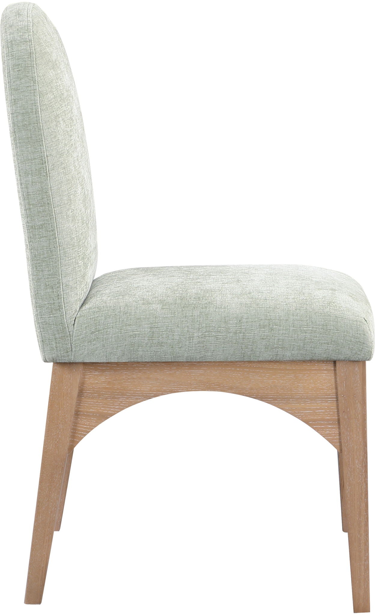 Waldorf - Chenille Dining Side Chair With Natural Legs