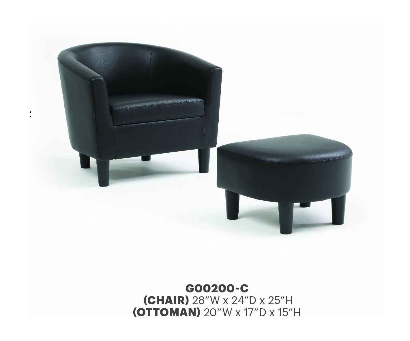 Glory Furniture - Salem - Chair & Ottoman