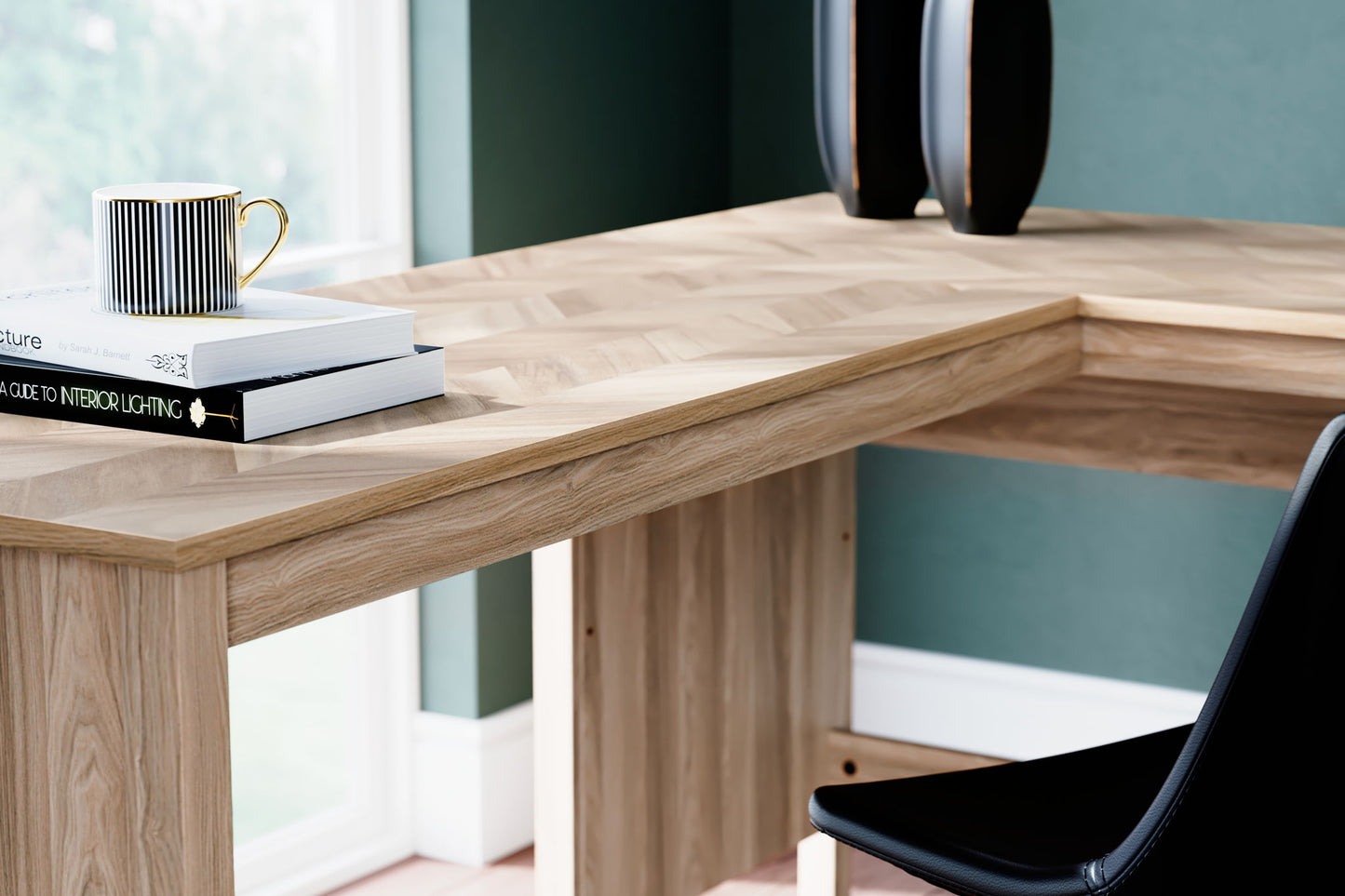 Battelle - 60" Home Office Desk With Return - Tan