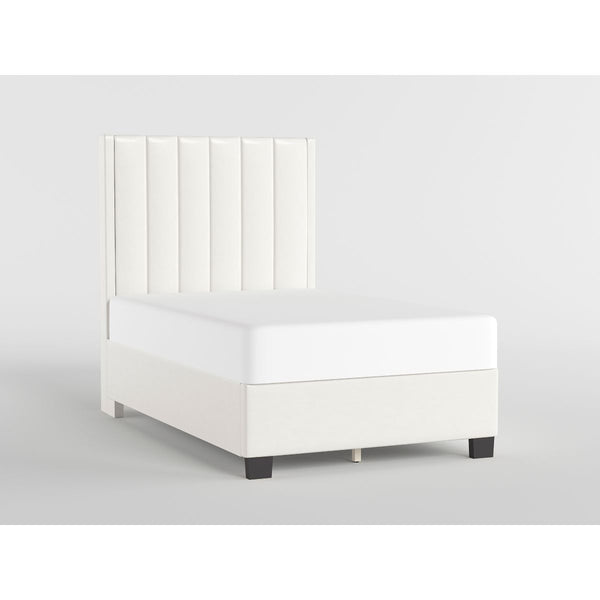 48" White Vinyl Platform Bed