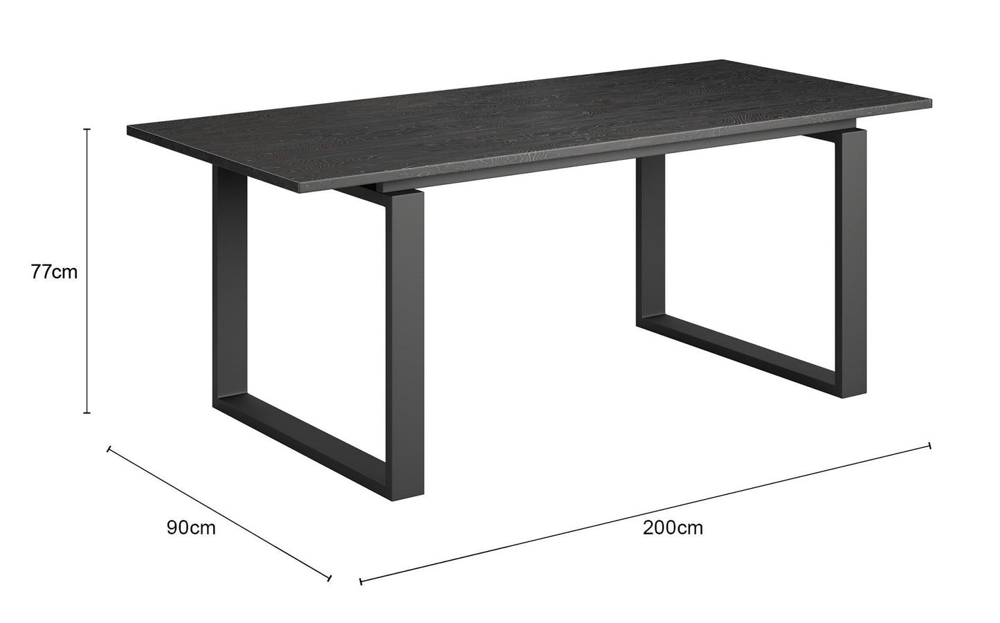 Sundar - Dining Table - Blackk