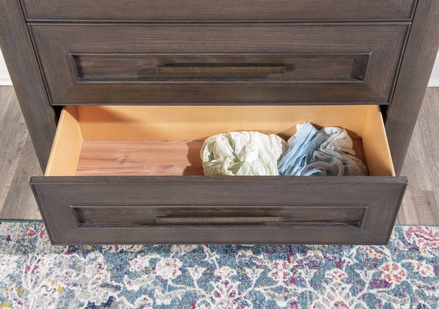 Lancia - 6 Drawer Dresser - Charred Oak