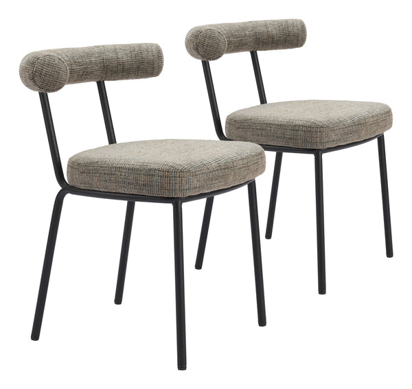 Kede - Dining Chair (Set of 2) - Green Tweed