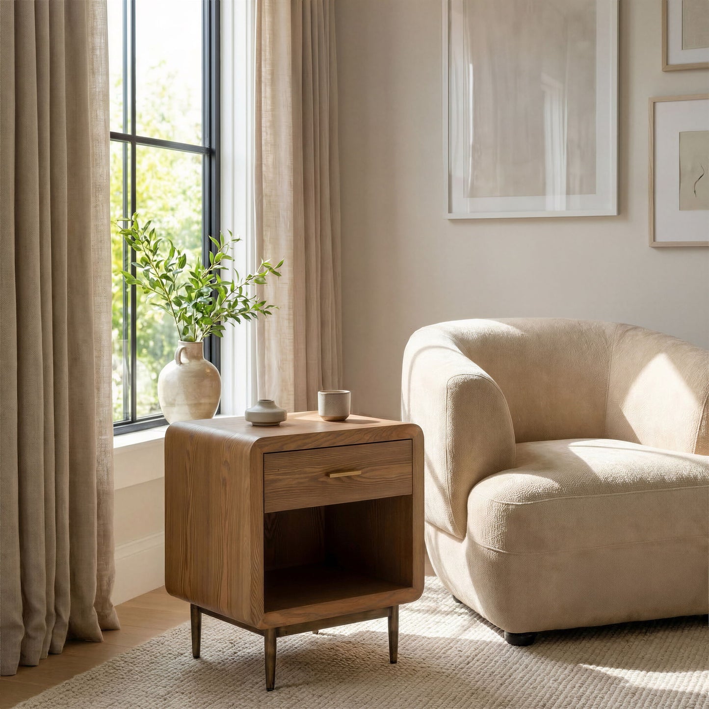 Vidaz - Side Table - Brown