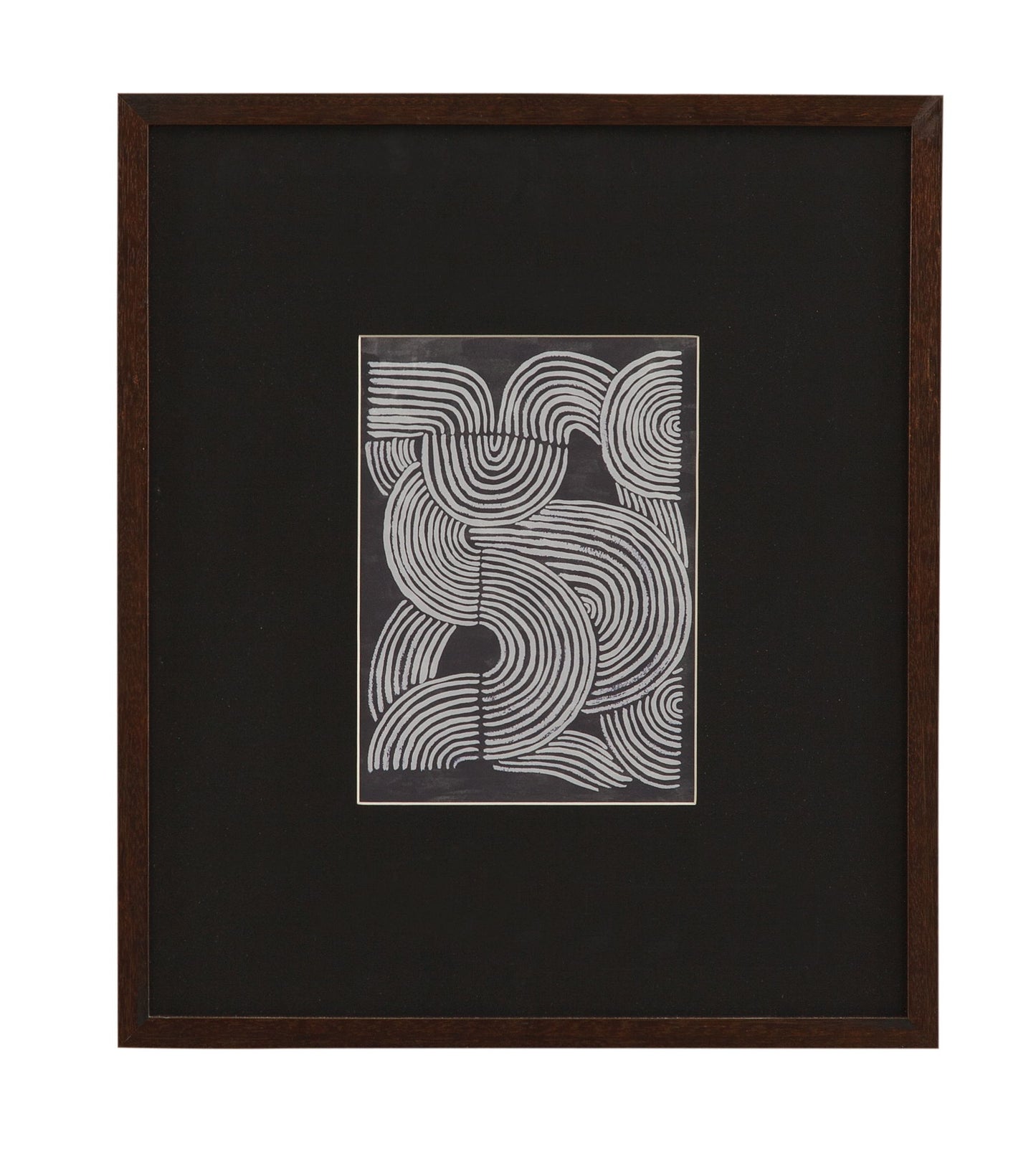 Neutral Strokes I Framed Print - Black