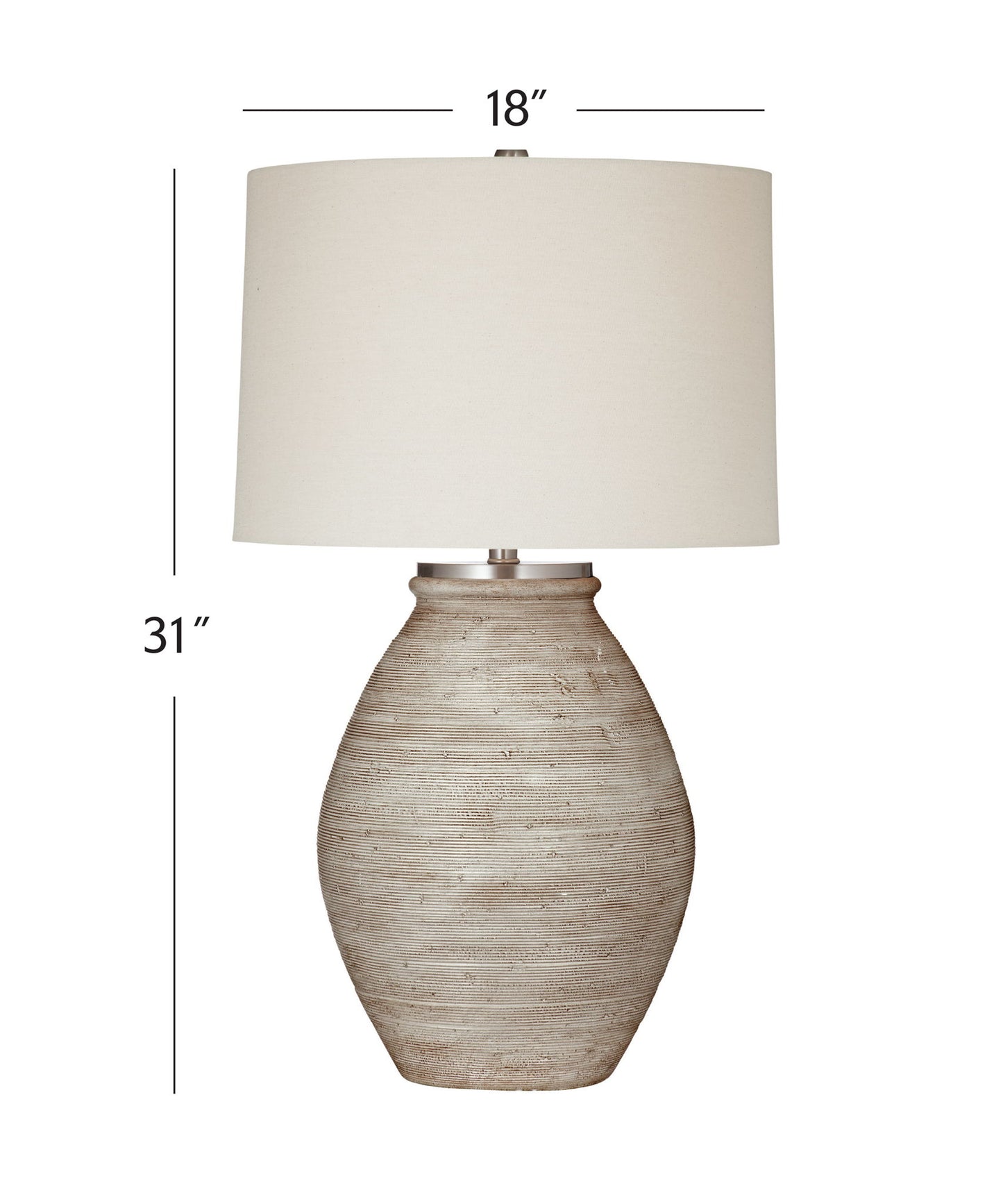 Fraser - Table Lamp - Distressed Cream