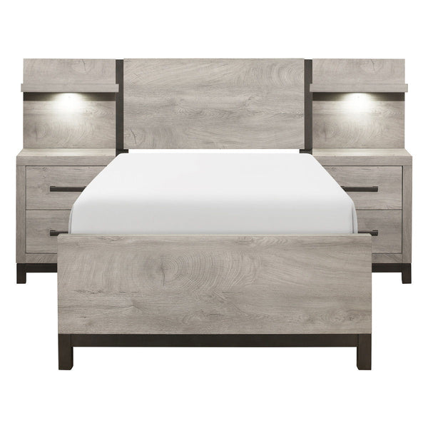 Zephyr 5pc Set Twin Wall Bed (TB+2NS+2NS-P)