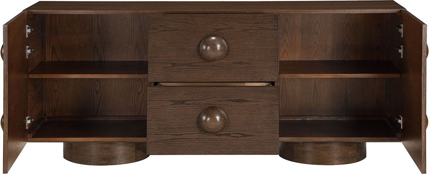 Bubble - Rubberwood with Oak Veneer Sideboard / Buffet