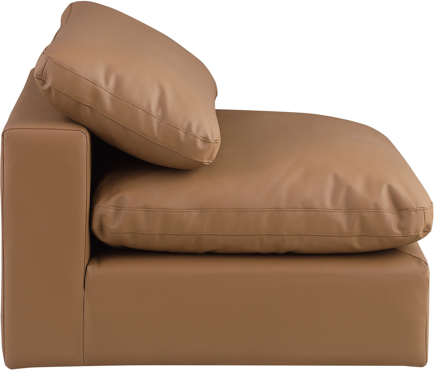 Comfy - Faux Leather Armless Chair