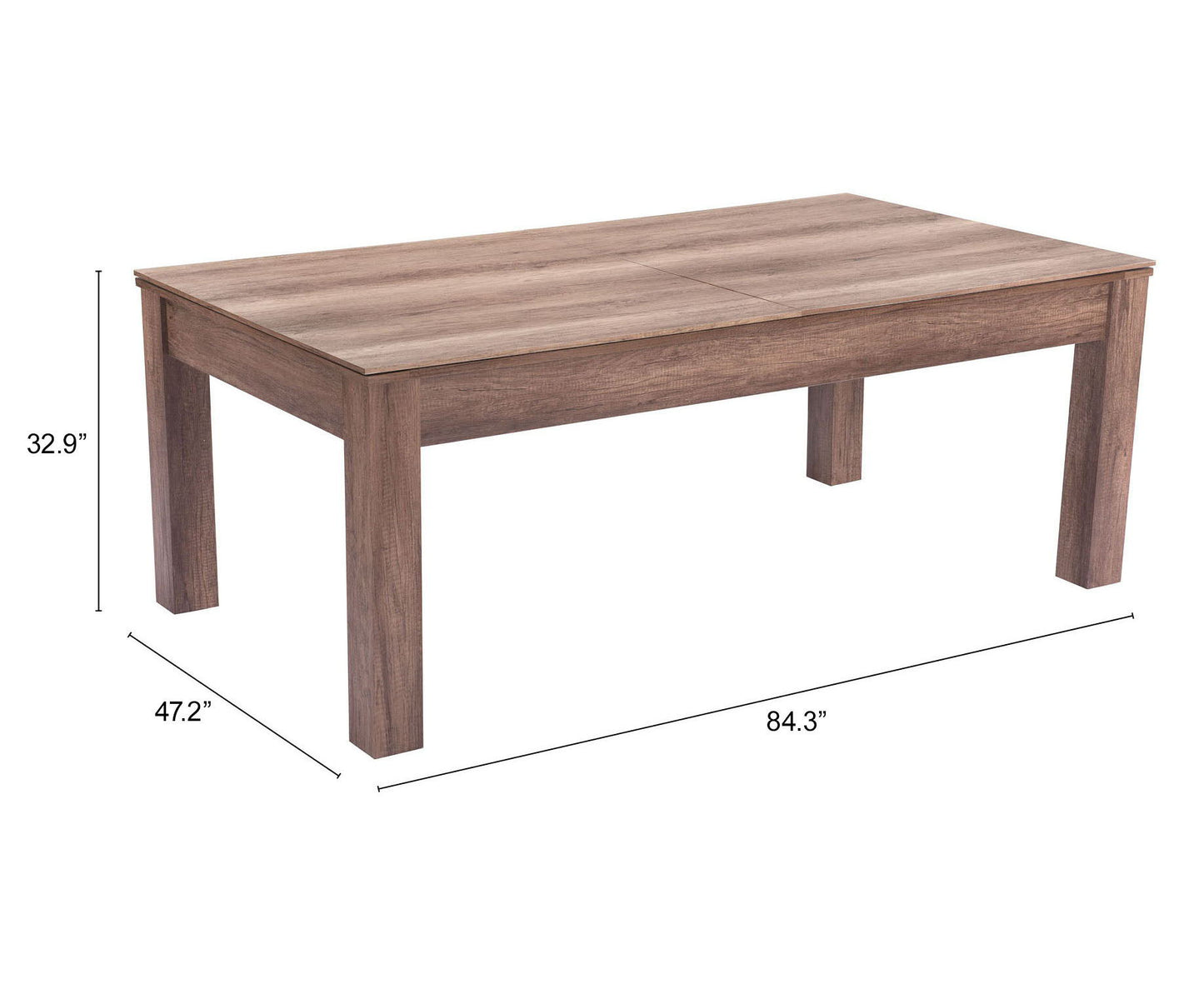 Bonkers - 3 In 1 Table With Pool Accessories - Brown