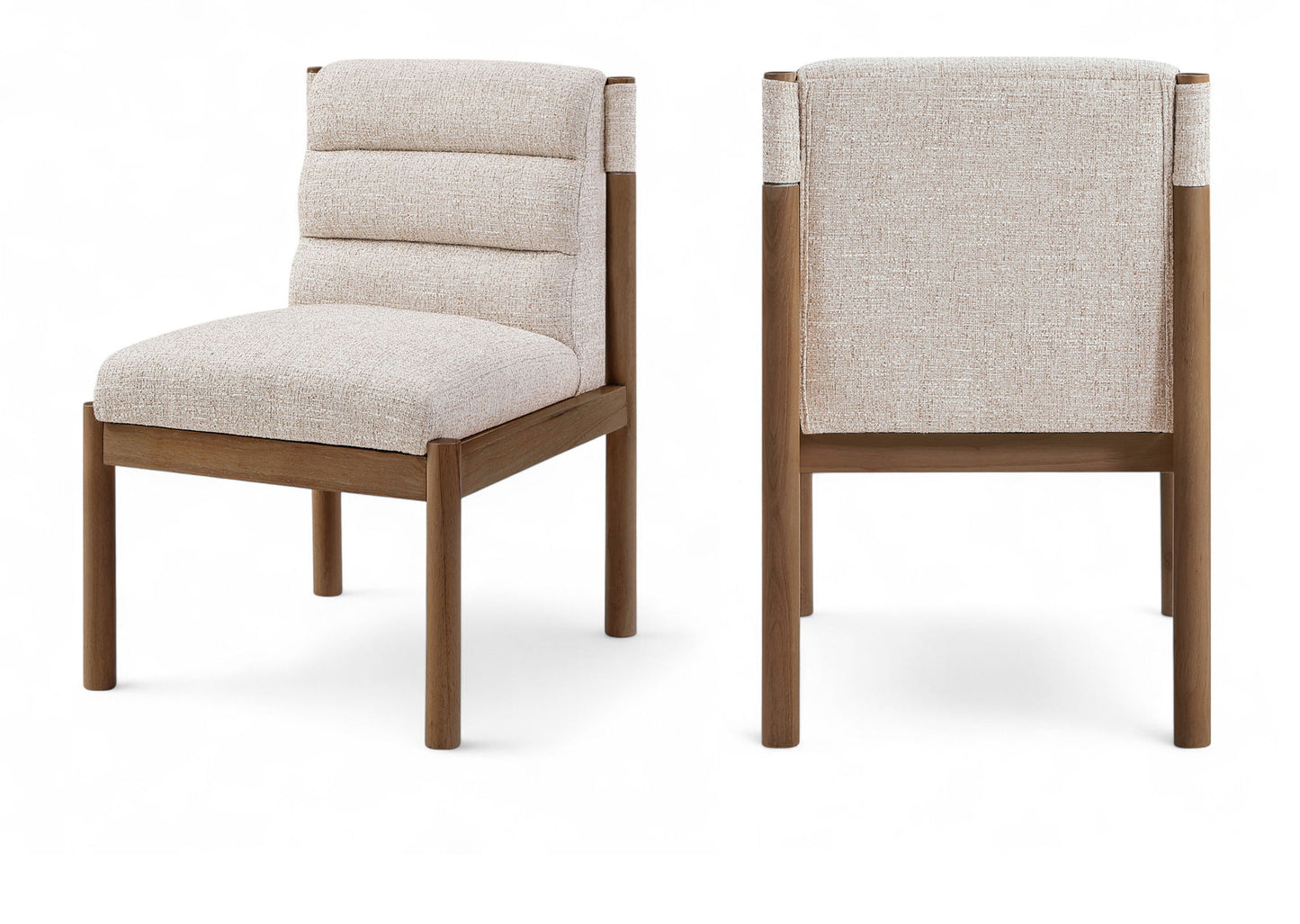 Eloura - Linen Textured Fabric Dining Chair (Set of 2)