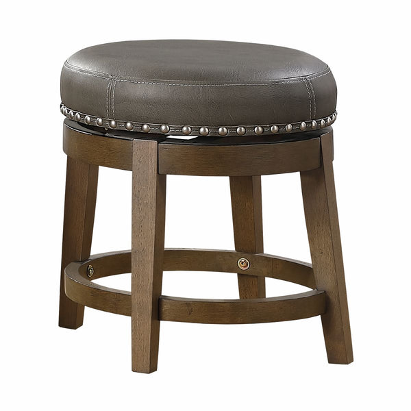 Westby Round Swivel Stool, Gray
