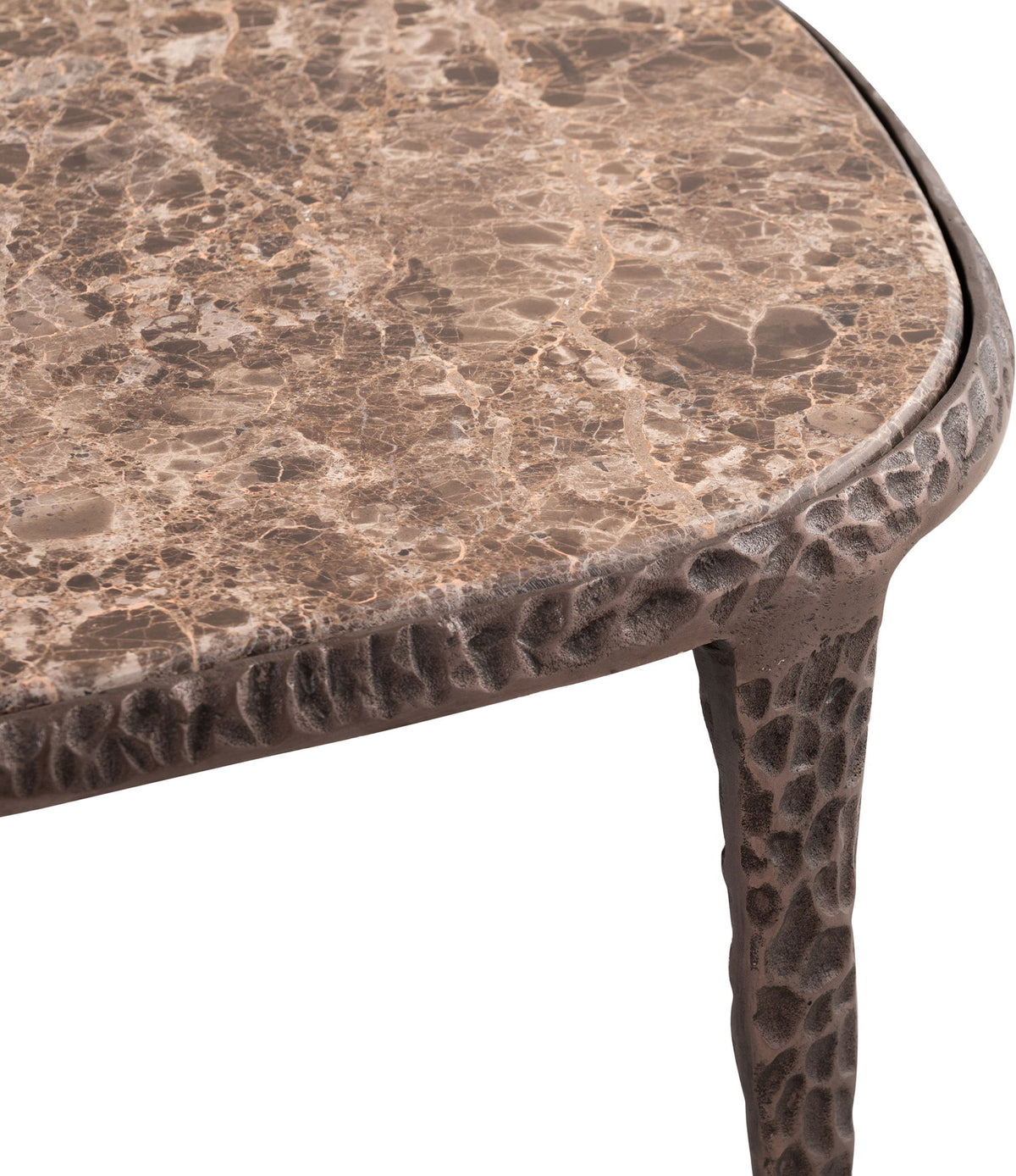 Gild - Aluminum Base And Genuine Marble Top Table