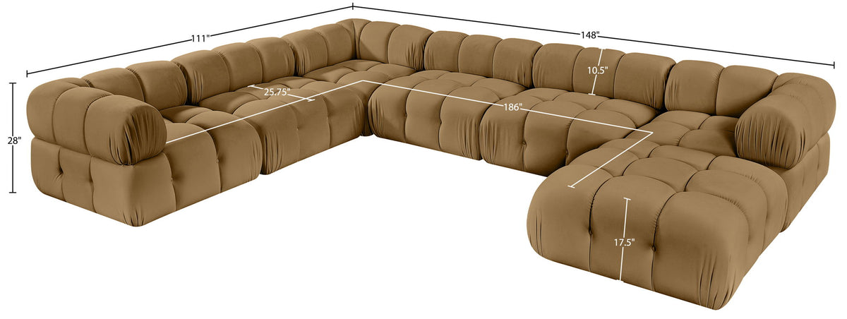 Orin - 7 Piece Modular Sectional (3 Modular Chairs, 3 Corner Chairs & Ottoman)