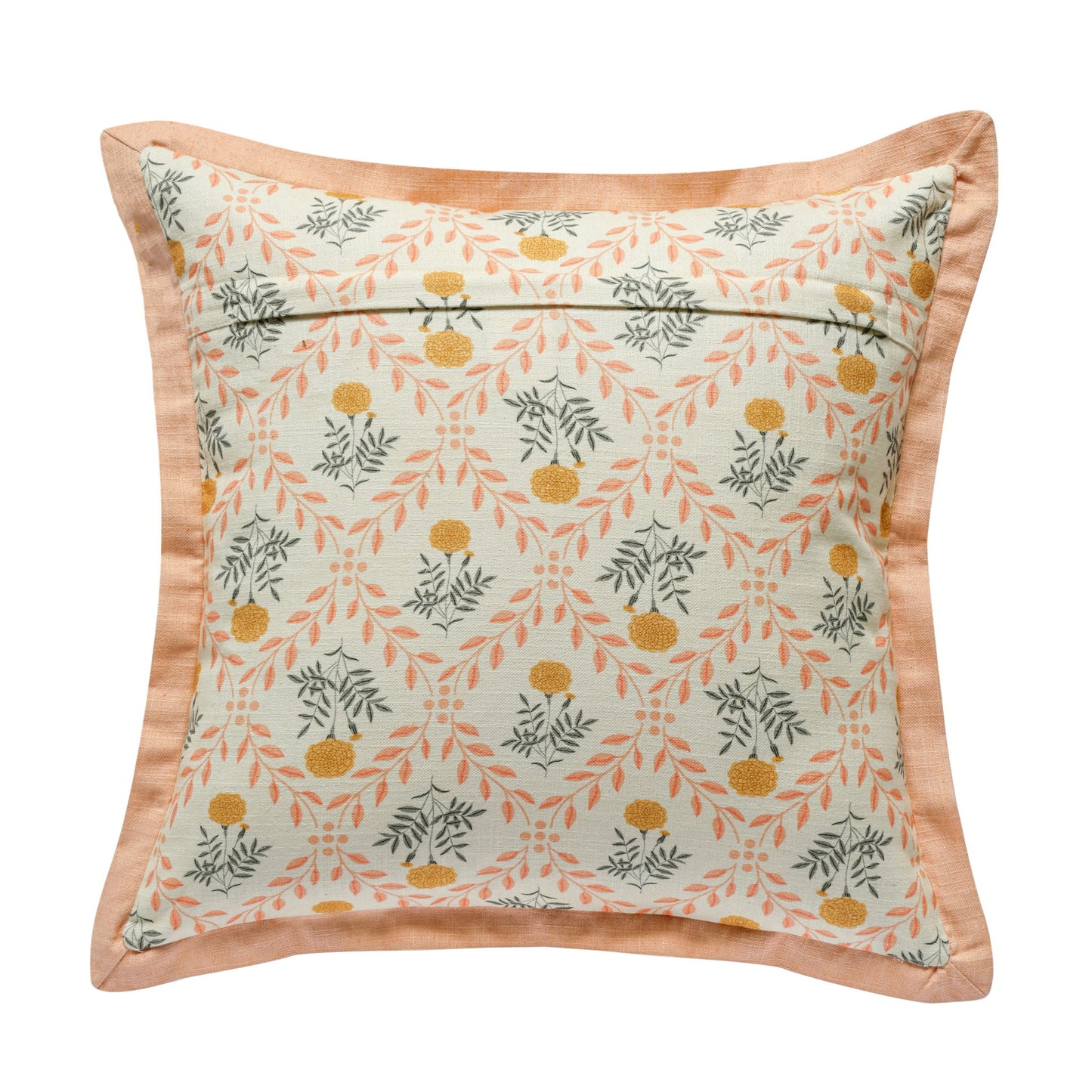 Dolce - 20" Natural Cotton Throw Pillow - Blush Pink