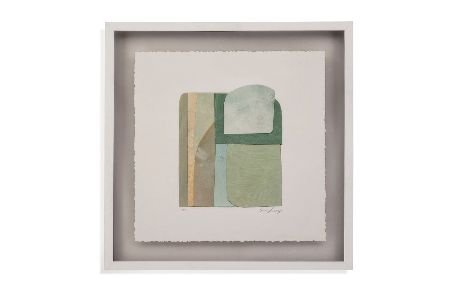 Color Structure I Framed Print - Green