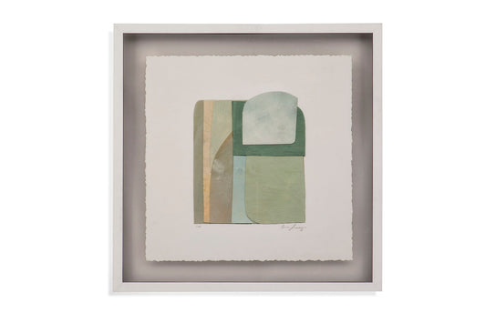 Color Structure I Framed Print - Green