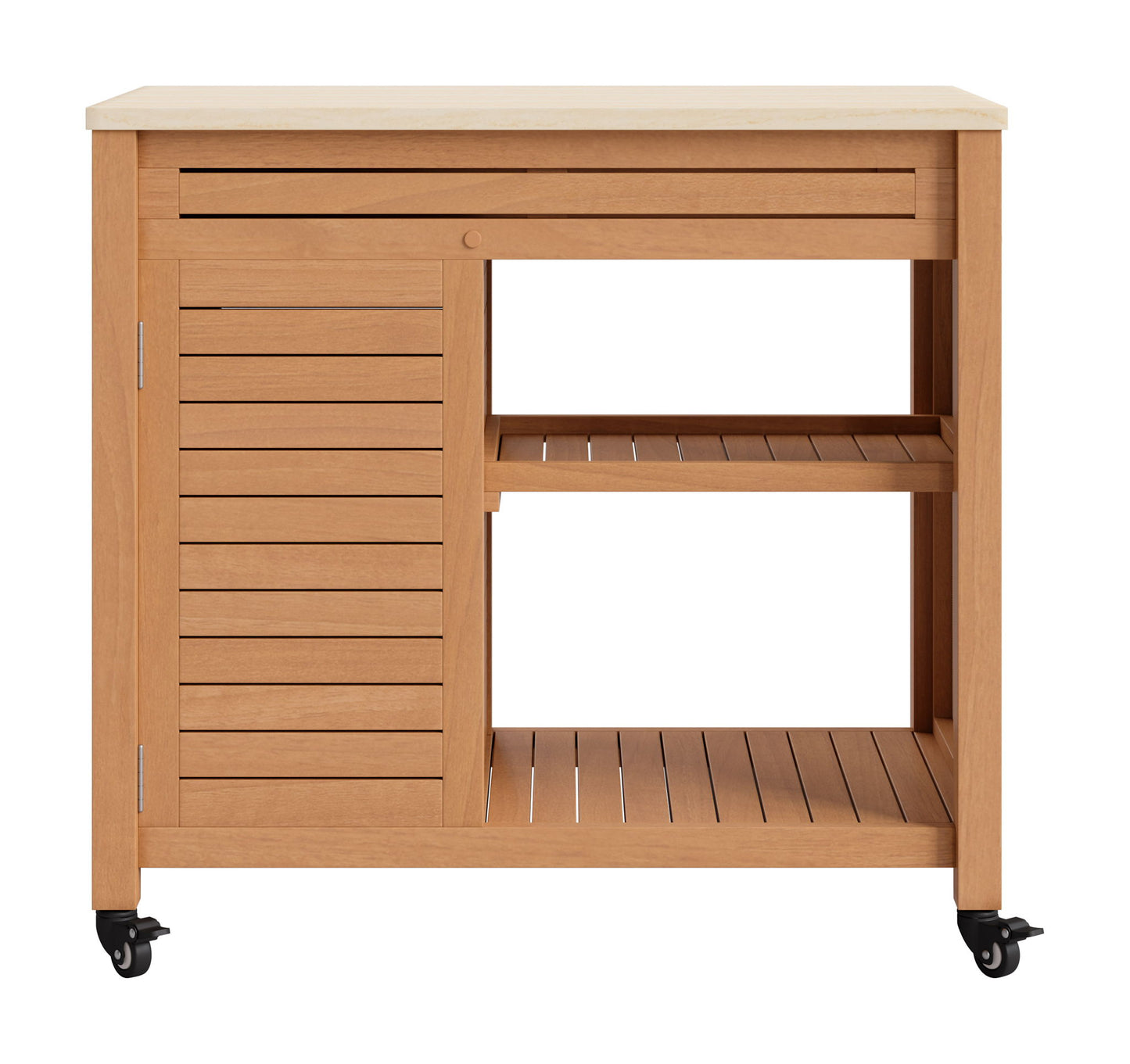 Valtan - Bar Cart - Natural / Beige