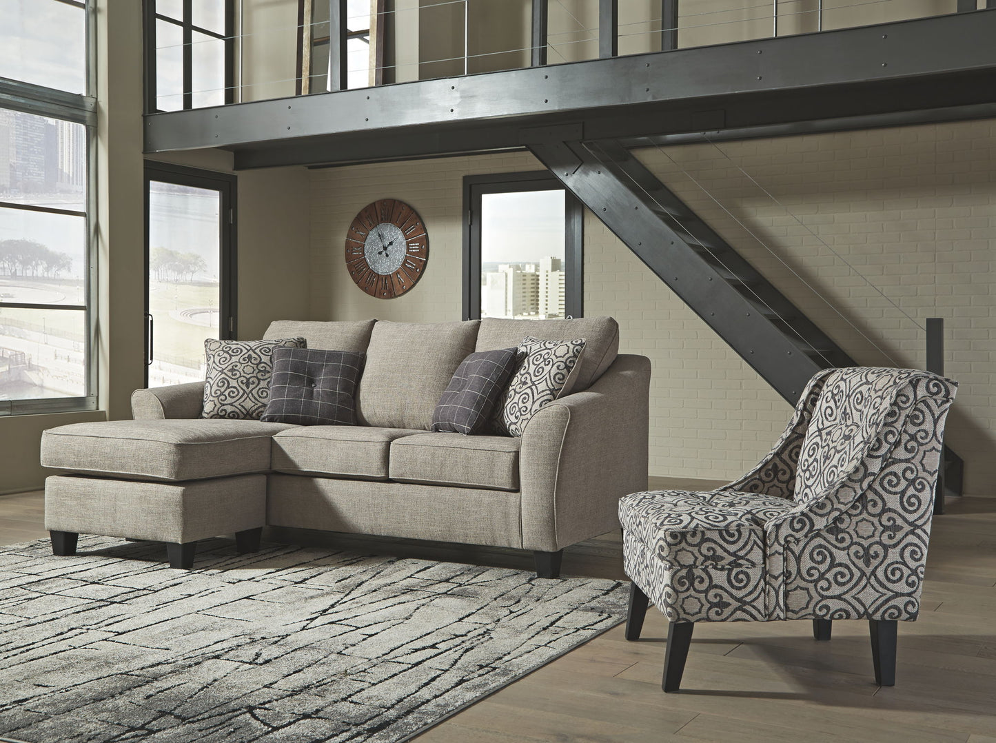 Kestrel - Queen Sofa Chaise Sleeper - Driftwood
