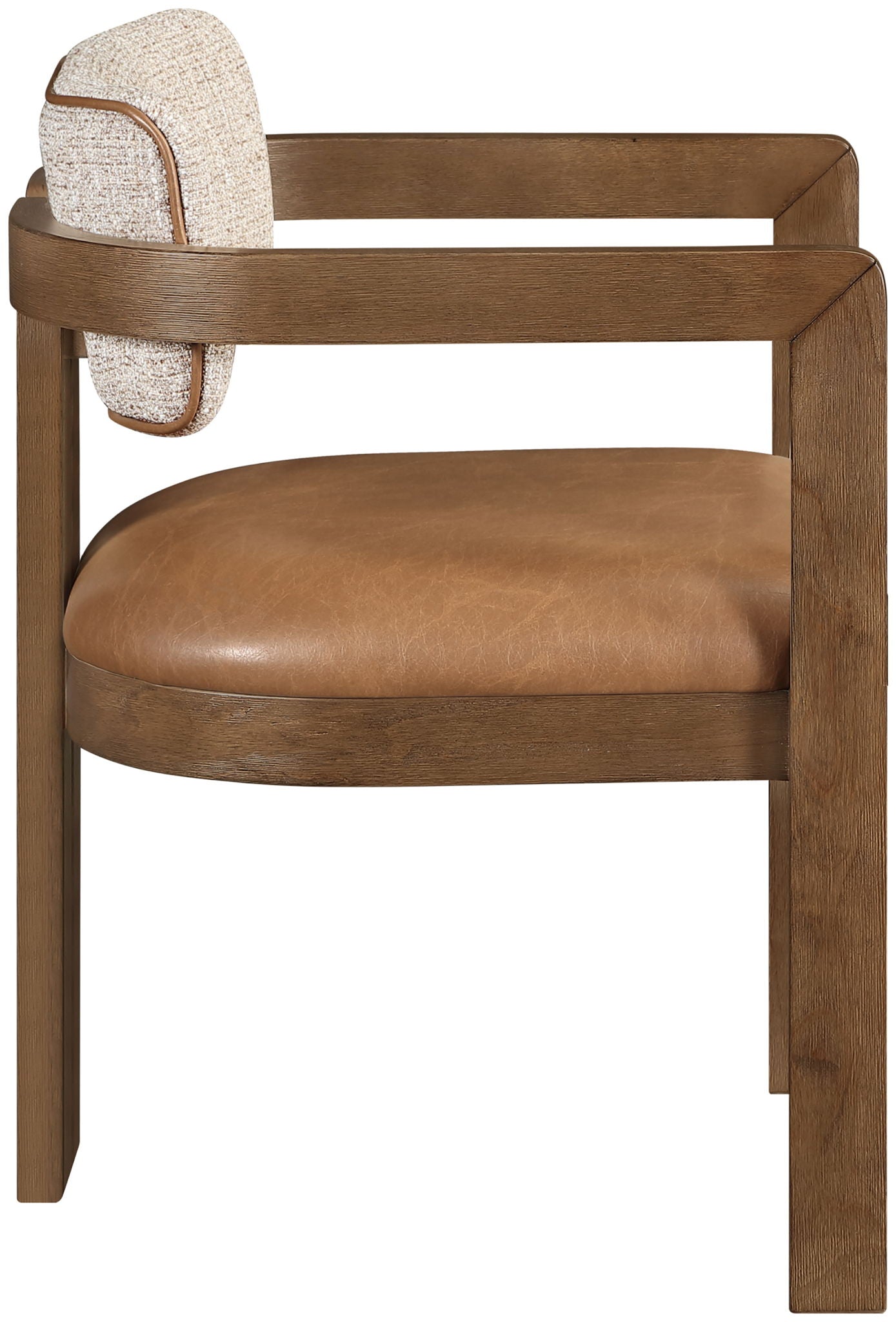 Ravina - Upholstered Dining Chair With Stained Brown Base (Set of 2)