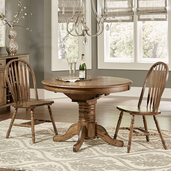 Carolina Crossing - Pedestal Table Set