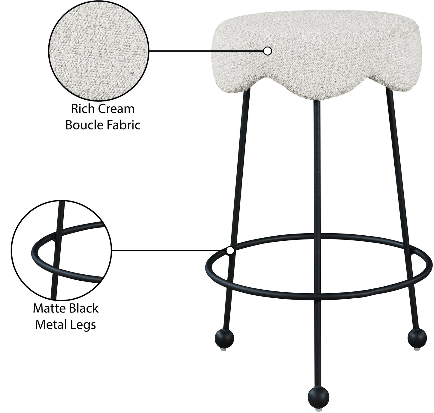 Fleur - Counter Stool