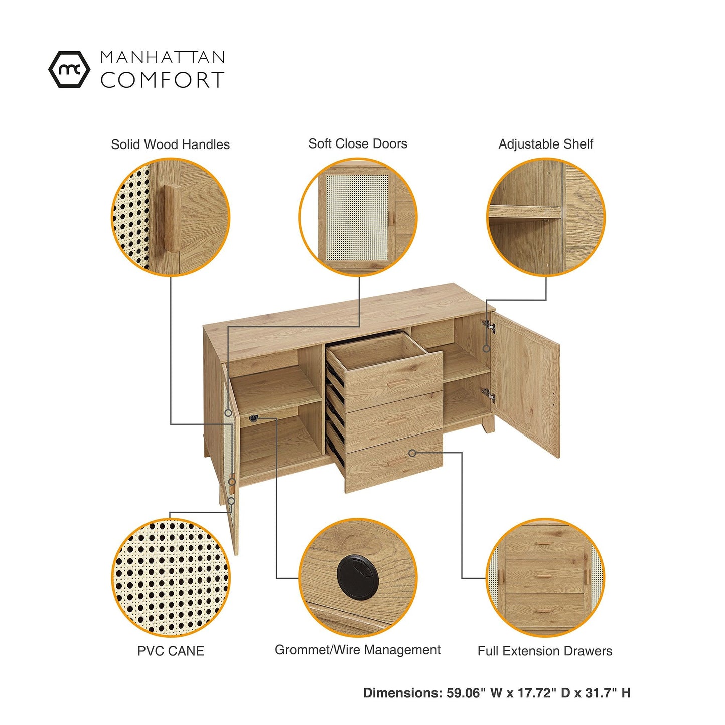 Manhattan Sheridan - Wood Sideboard
