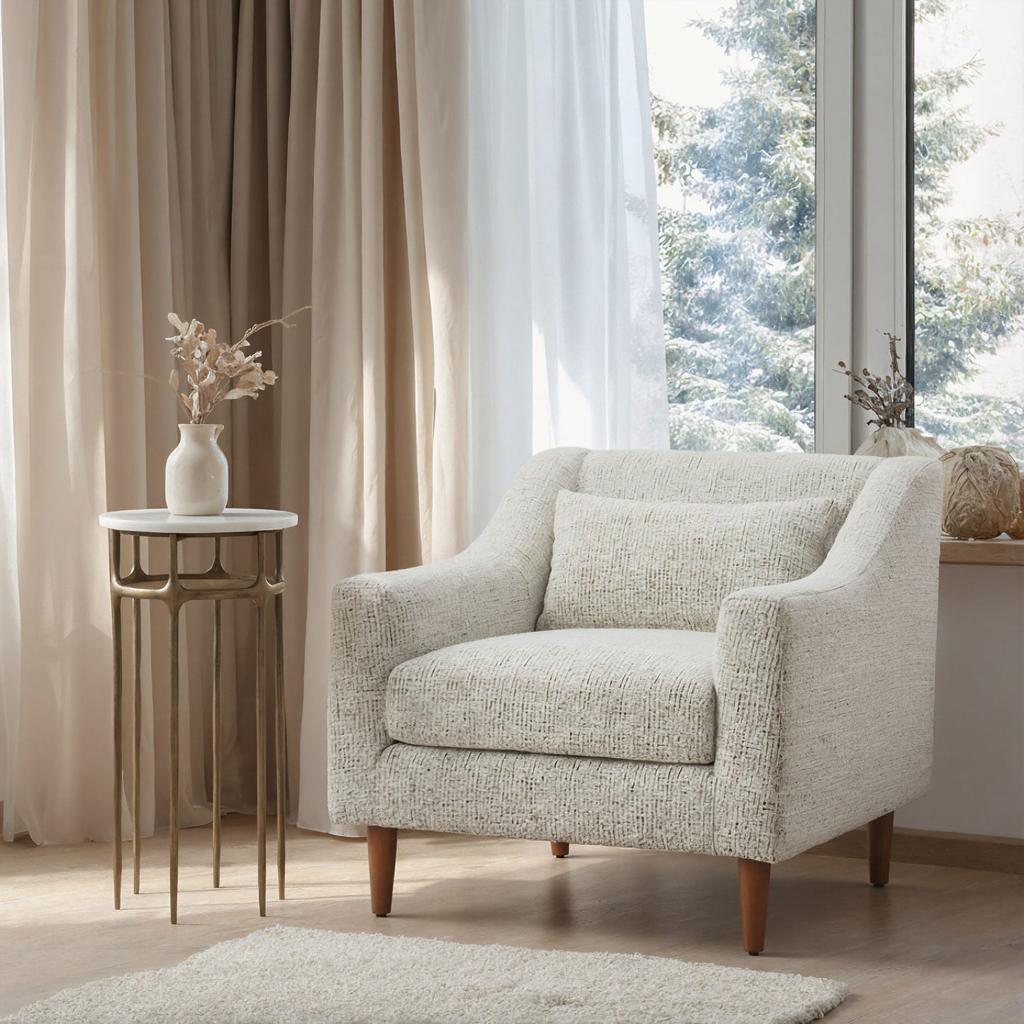 Koseli - Armchair - Pewter Gray