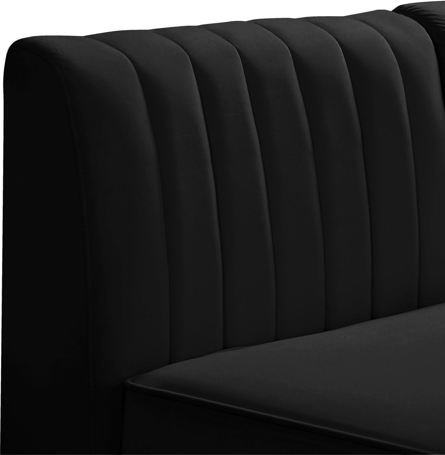 Alina - 8 Piece Velvet Modular Sectional