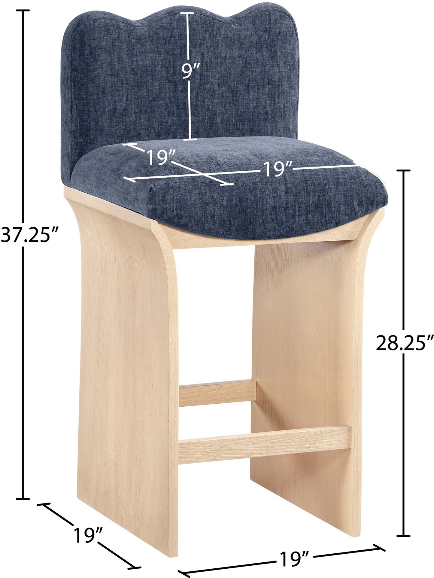 Shaw - Counter Stool - Natural Base