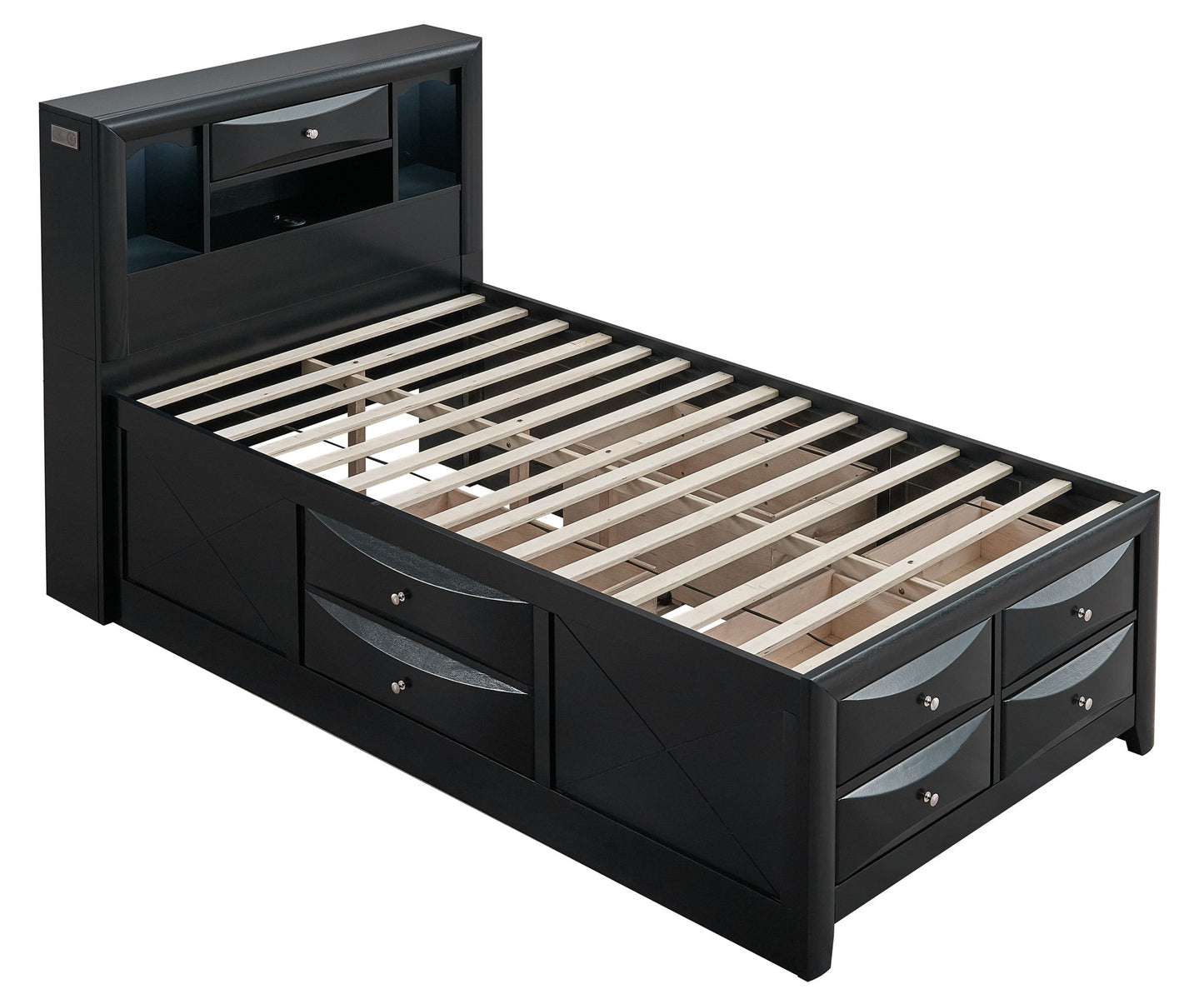 Glory Furniture - Marilla - Storage Bed With Lighting