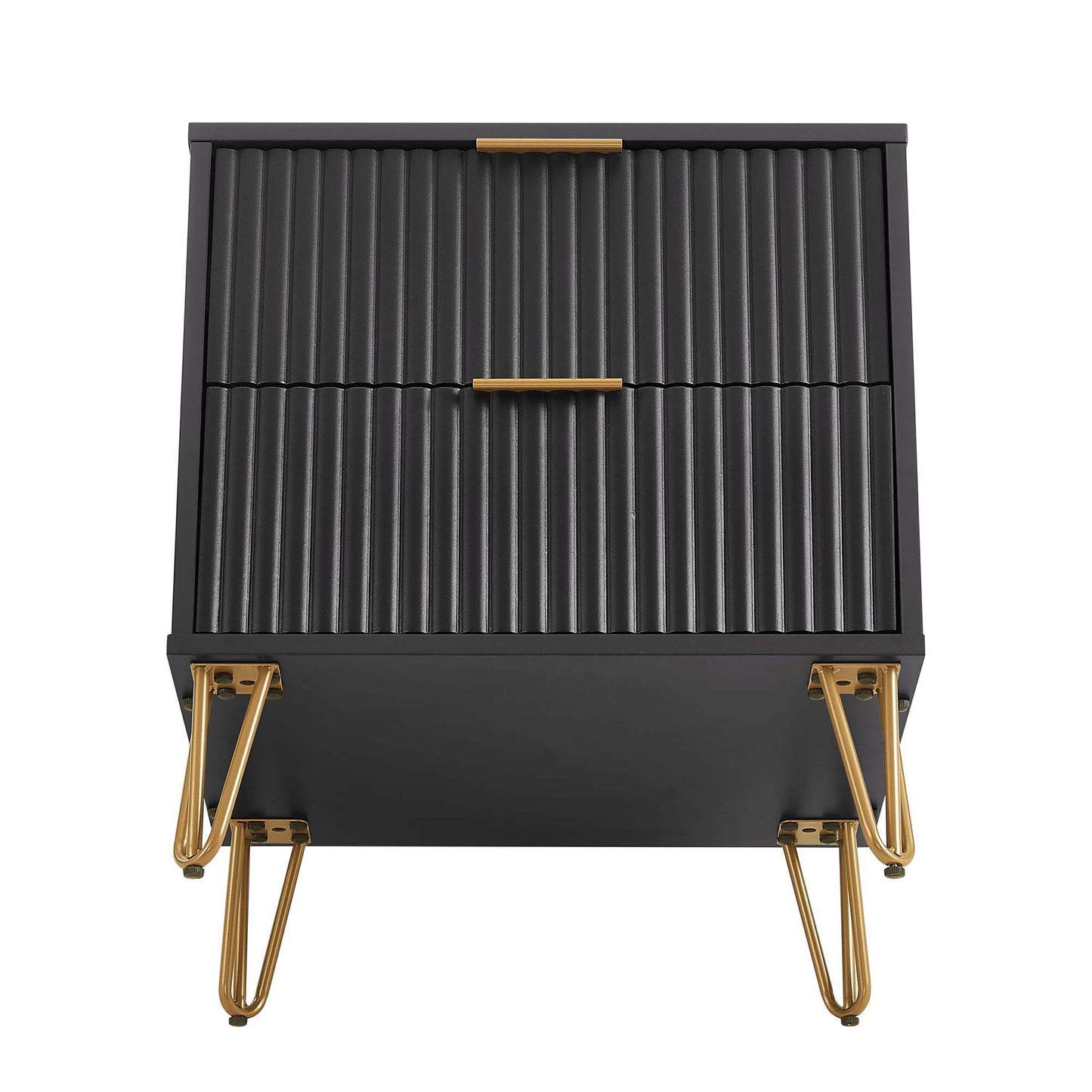 Manhattan Dumbo - Fluted 2-Drawer Nightstand
