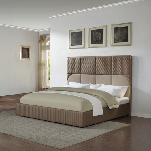 Marcelino - Eastern King Bed - Brown & Beige