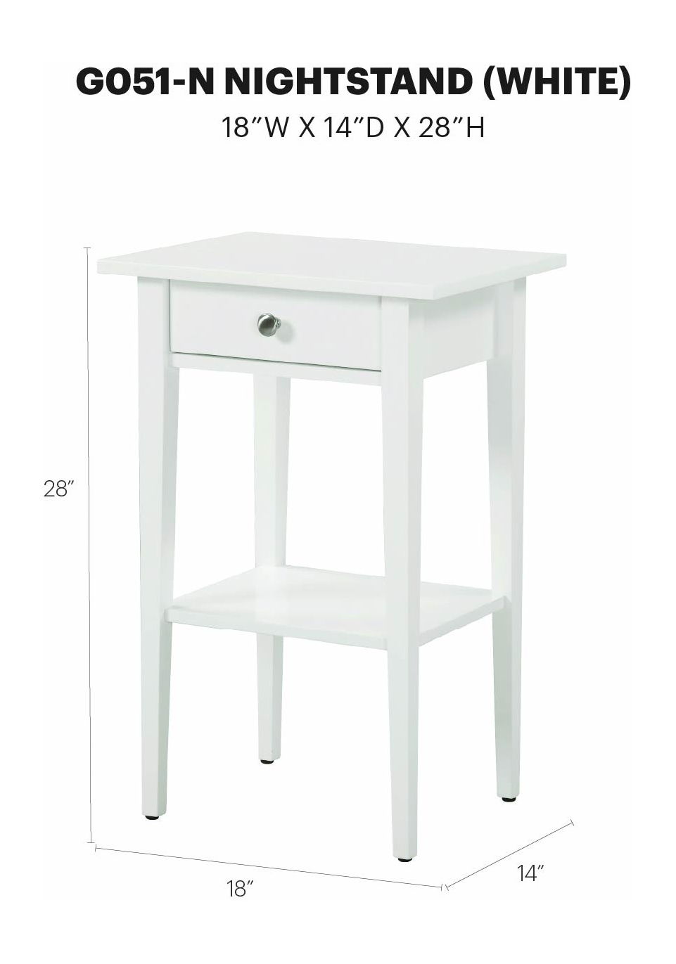 Glory Furniture - Dalton - Nightstand