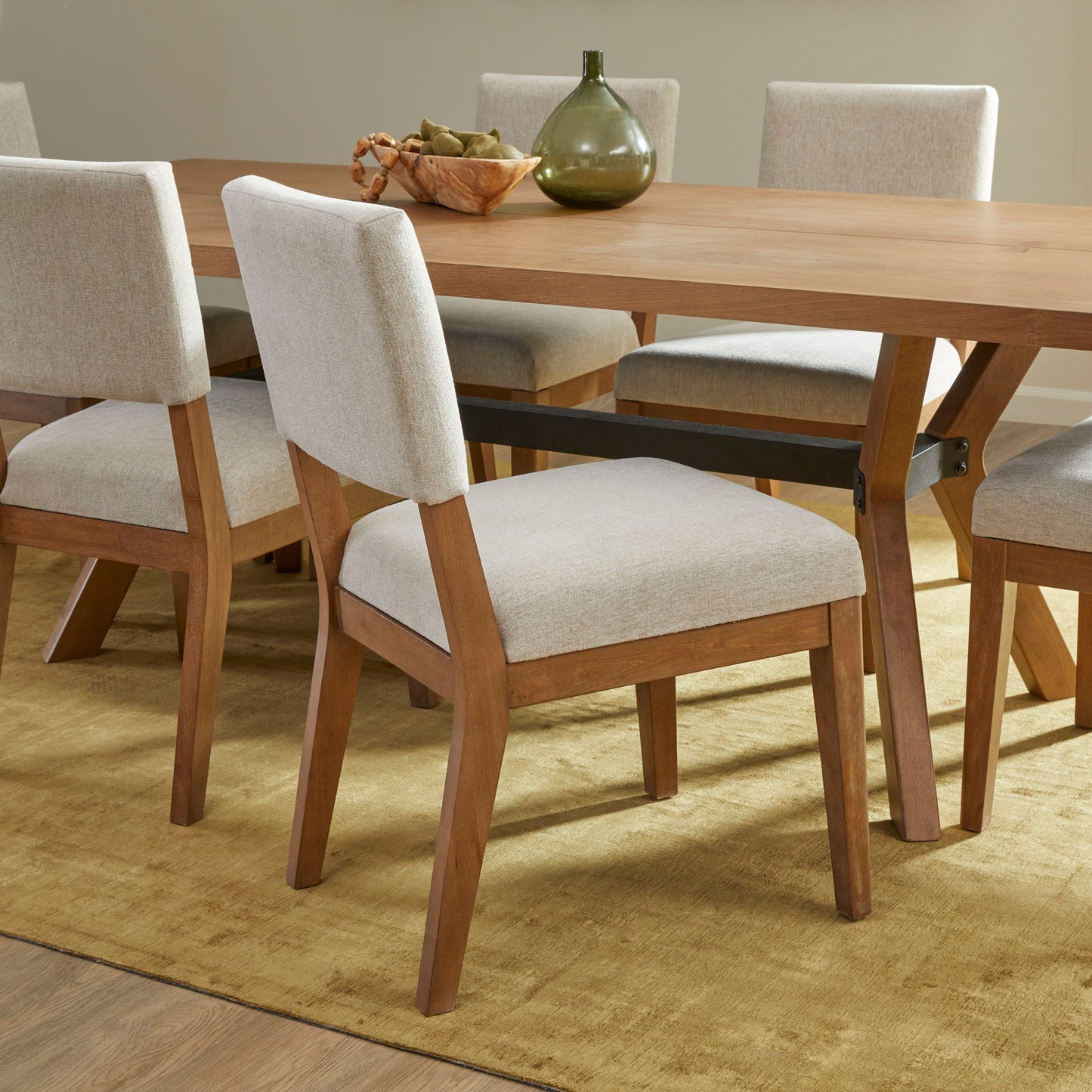 Millwork - Dining Chair (Set of 2) - White / Light Brown