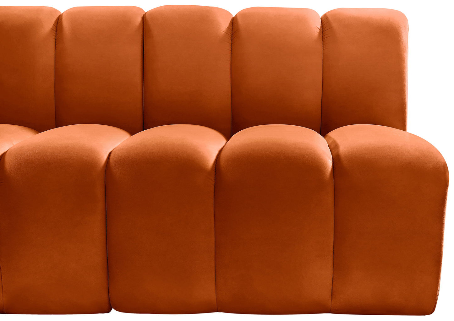 Arc - Velvet 8 Piece Curved Modular Sofa
