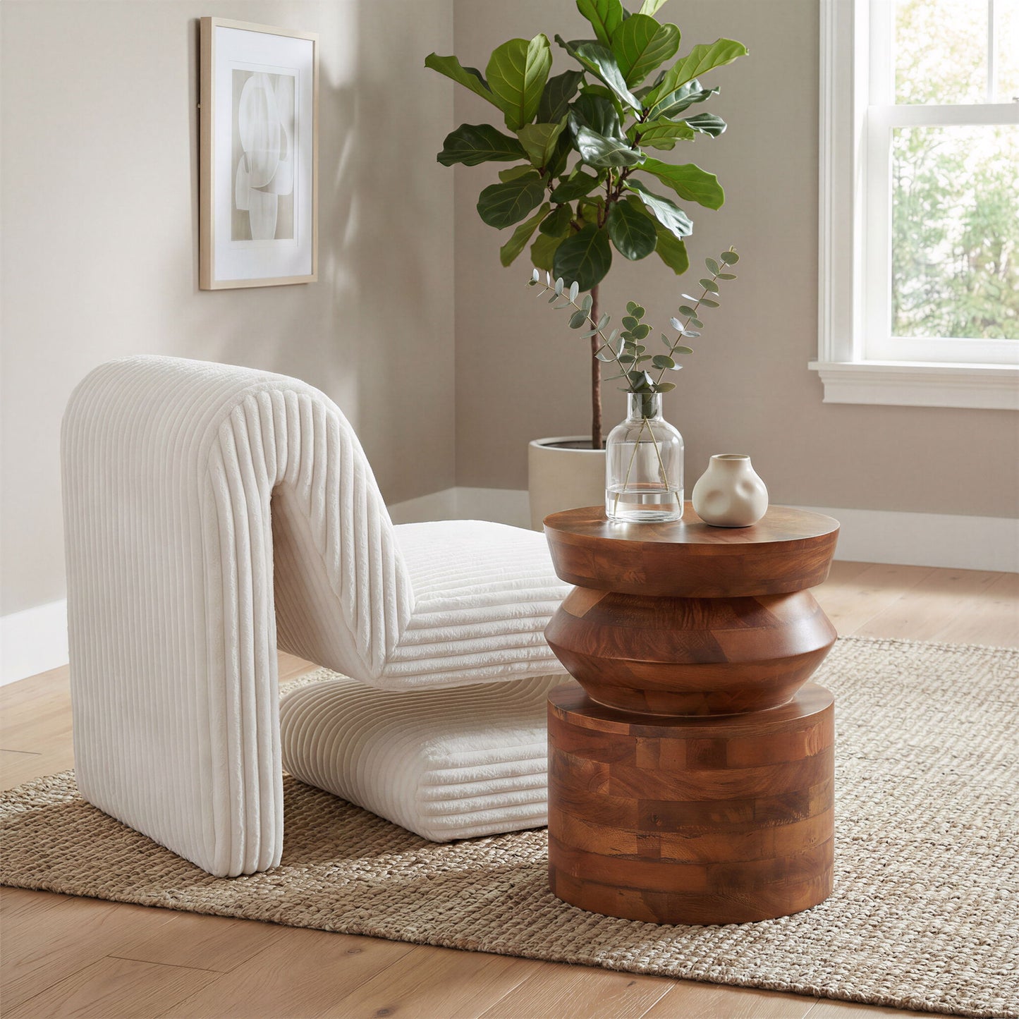 Kollam - Side Table - Brown