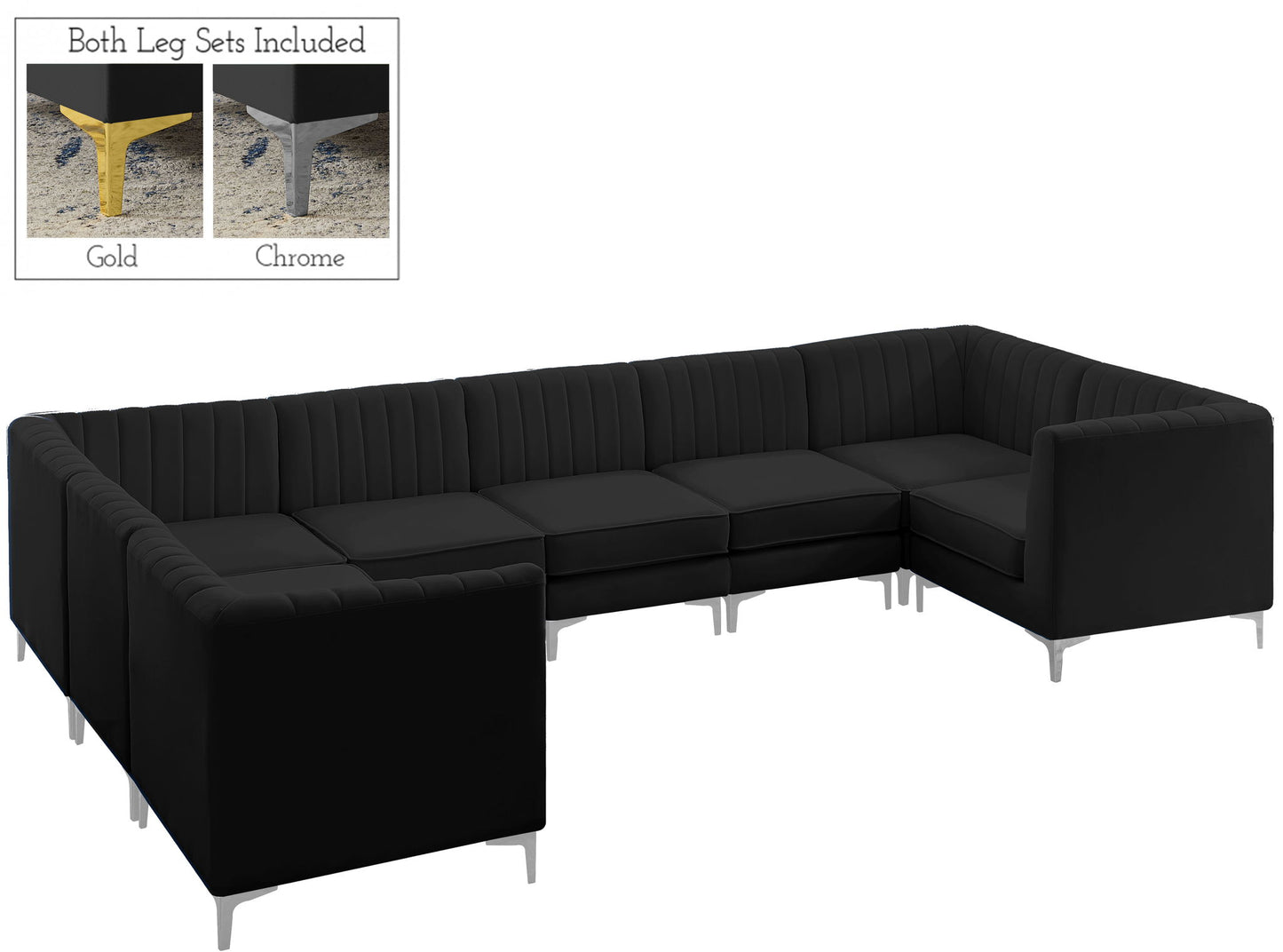 Alina - 8 Piece Modular U-Shaped Sectional