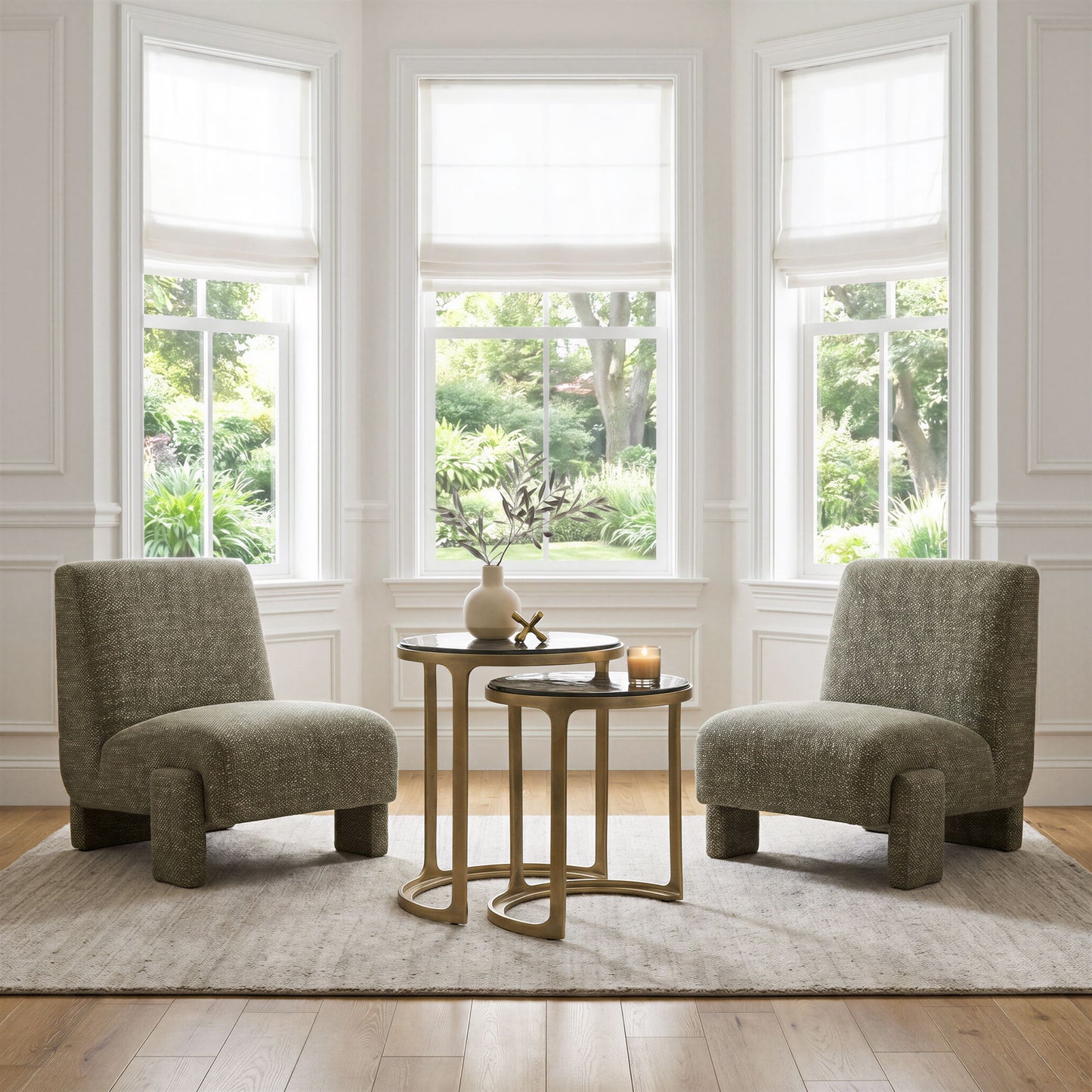 Orleen - Accent Chair - Checker Green