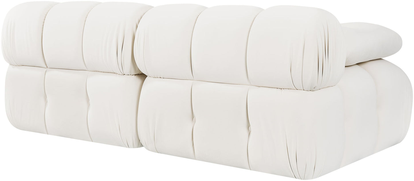 Orin - Velvet Performance Fabric Upholstered 2 Piece Modular Sofa
