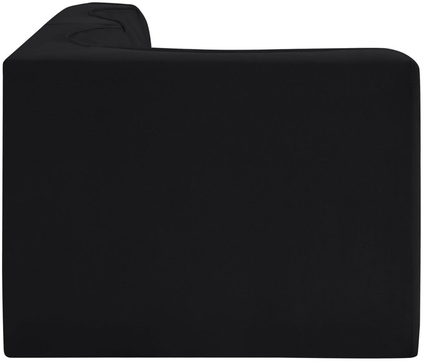 Rummi - Velvet Performance Fabric Upholstered 3 Piece Modular Sectional