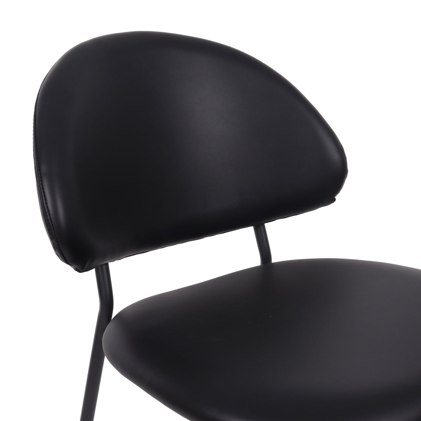 Manhattan Haven - Vegan Leather Metal Side Chair (Set of 4)