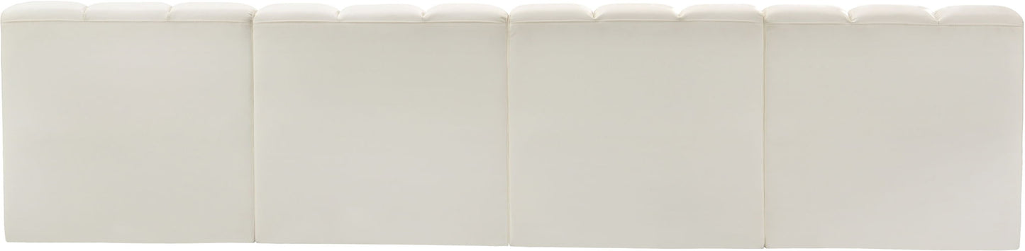 Arc - Faux Leather 4 Seats Modular Sofa