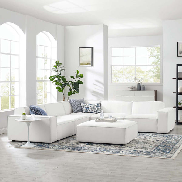 Restore 6-Piece Sectional Sofa - White