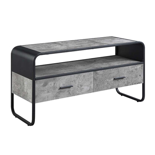 Raziela - 22" TV Stand - Concrete Gray & Black