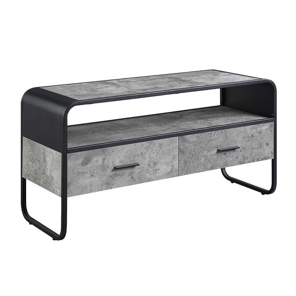 Raziela - 22" TV Stand - Concrete Gray & Black