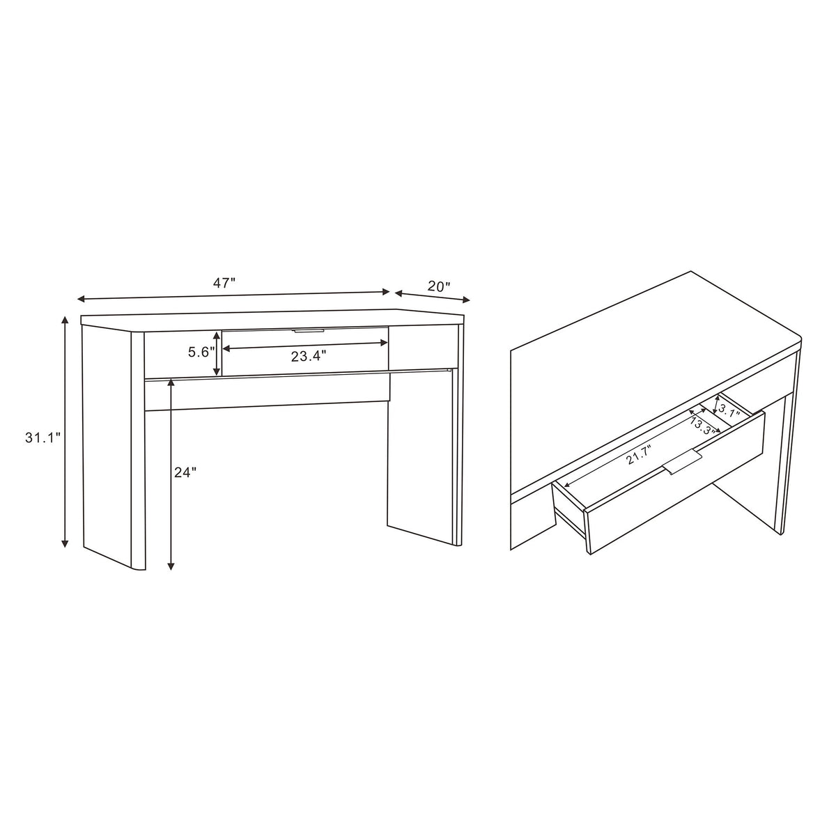 Manhattan Evelyn - Writing Desk